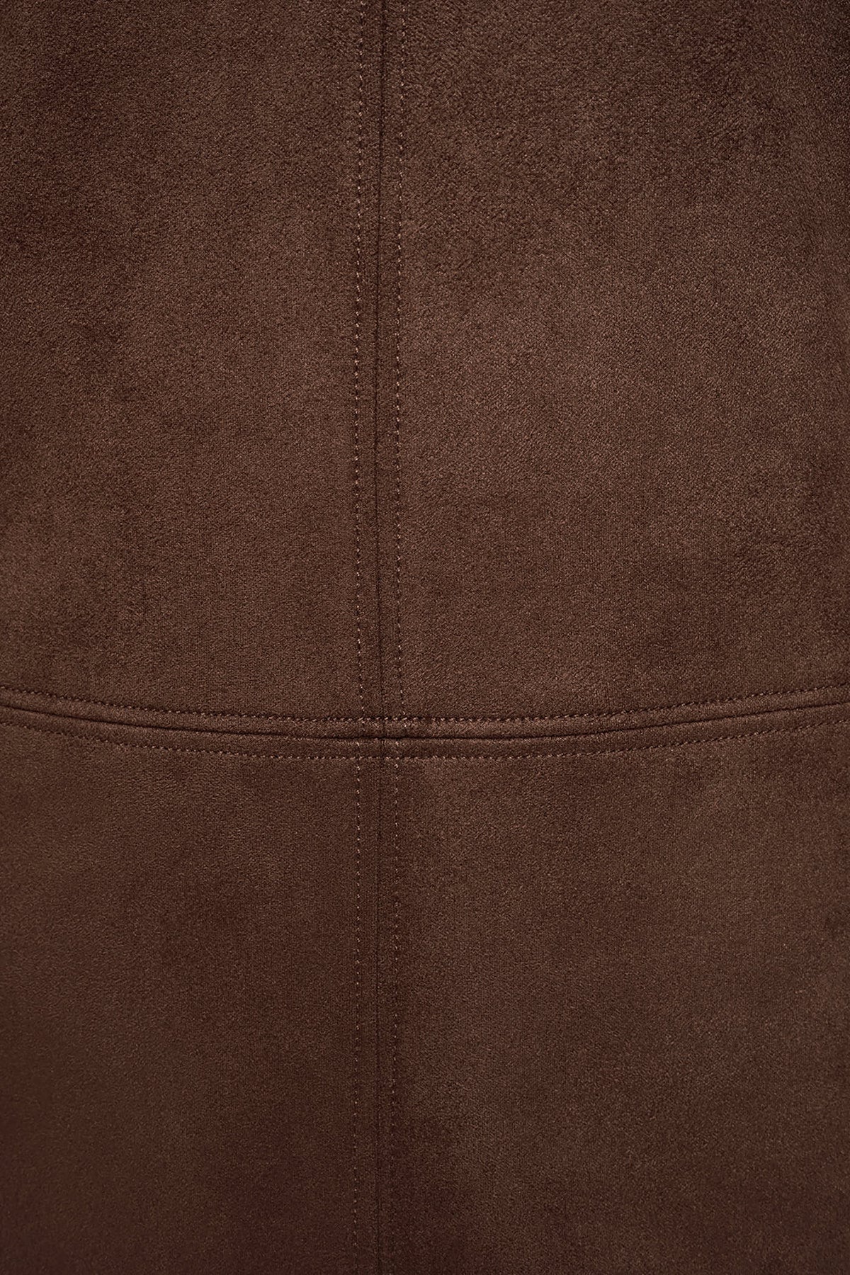 DKNY COLLARED FAUX SUEDE DRESS