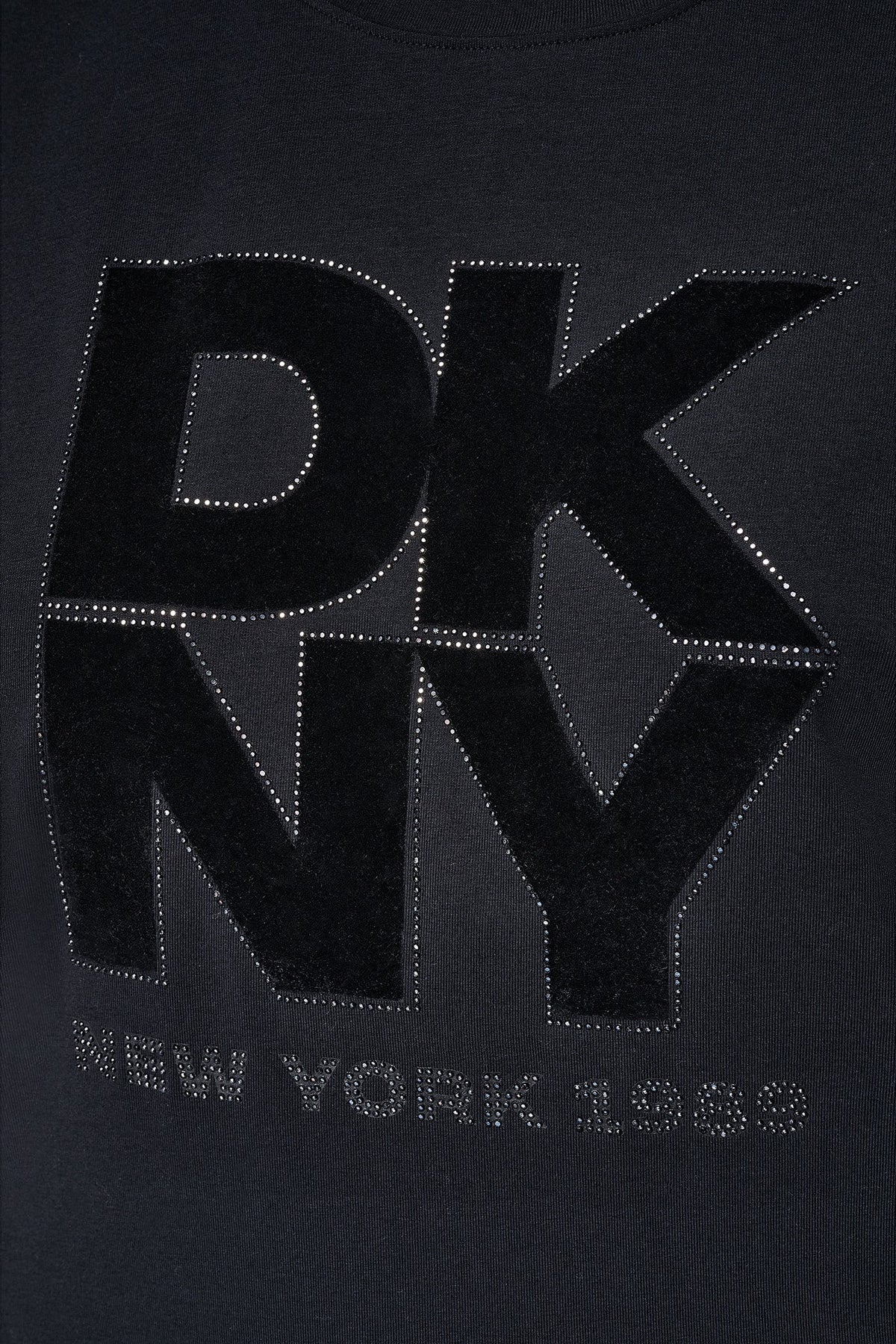 DKNY FLOCKED LOGO TEE
