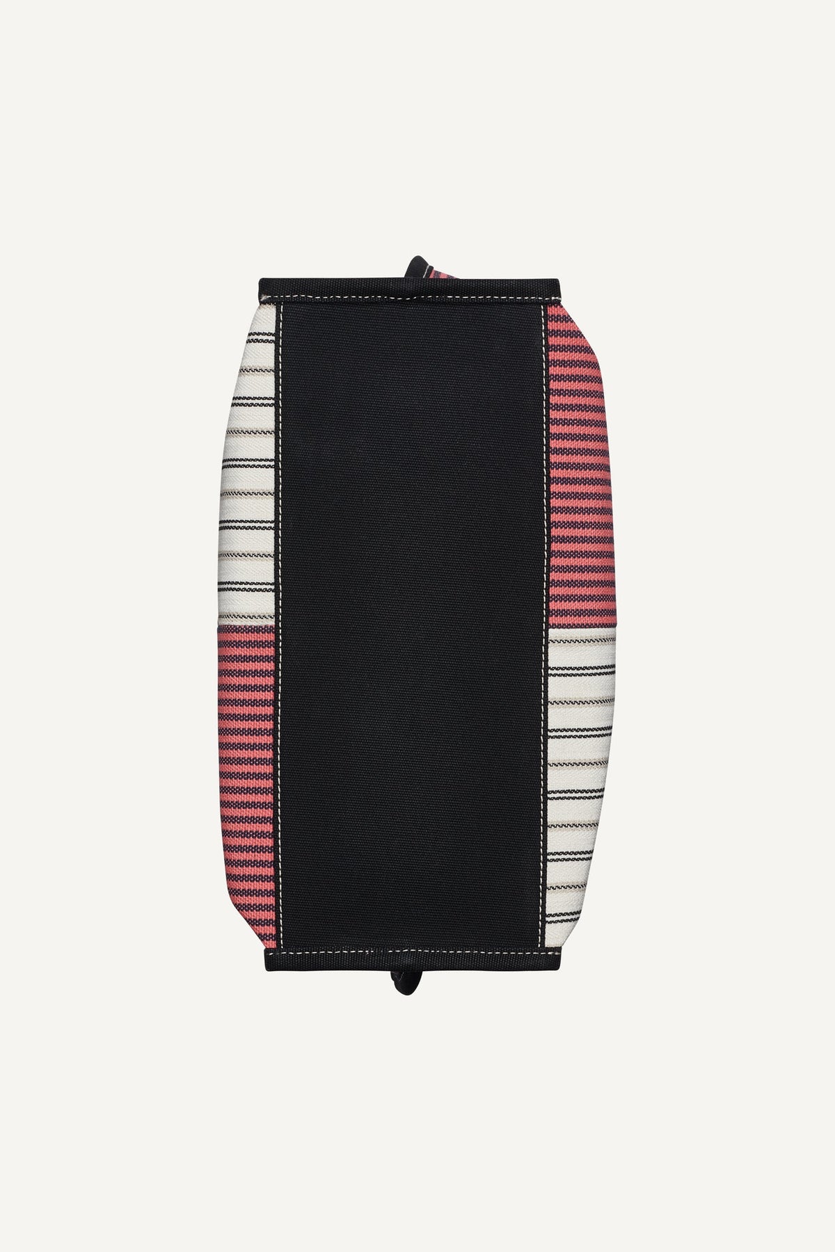 DKNY BRADY CANVAS STRIPE LOGO TOTE