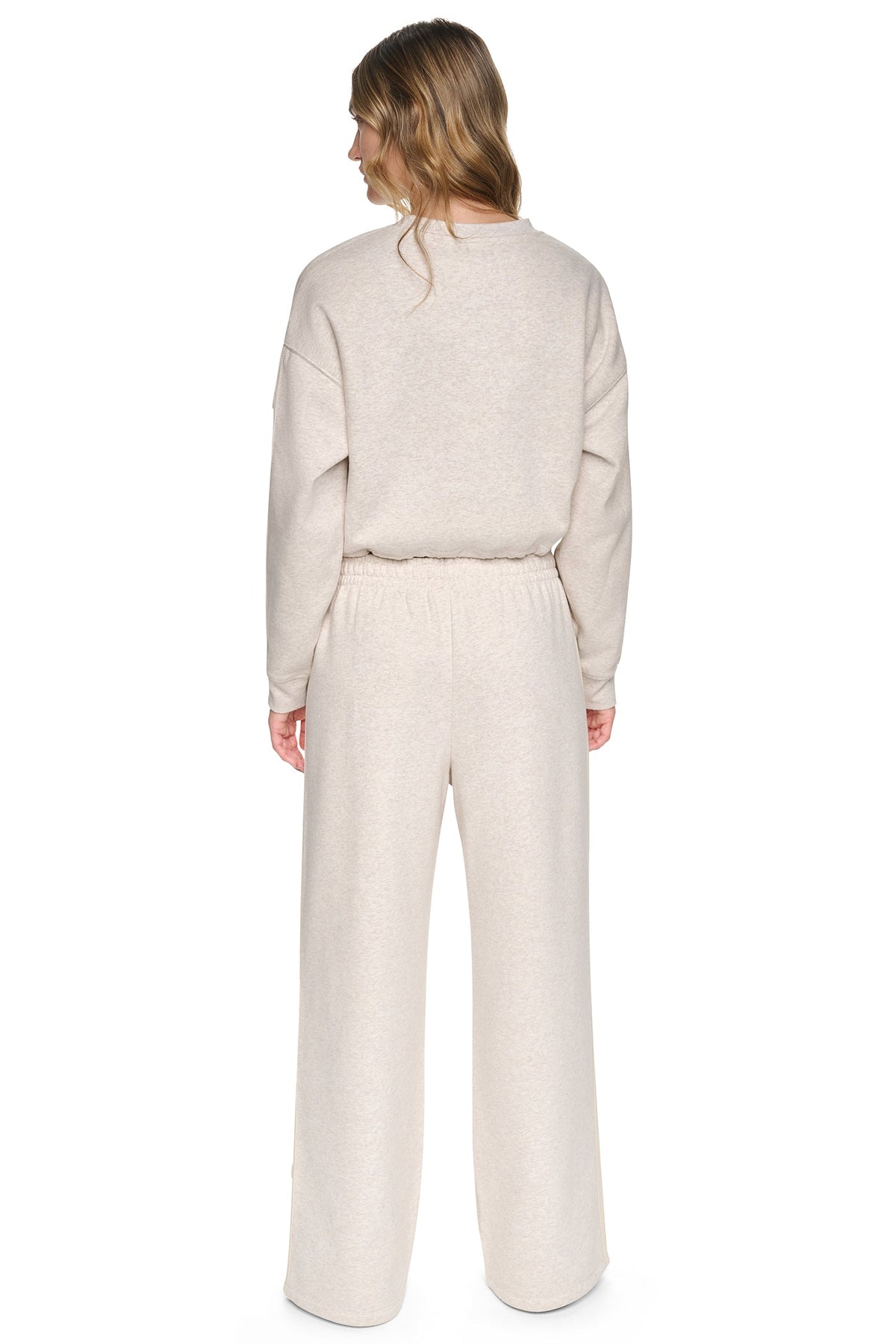 DKNY CROPPED STRIPED SWEATSHIRT