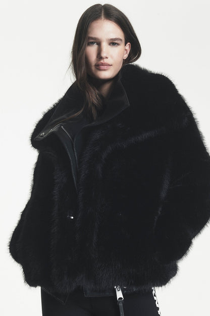 DKNY FAUX FUR JACKET