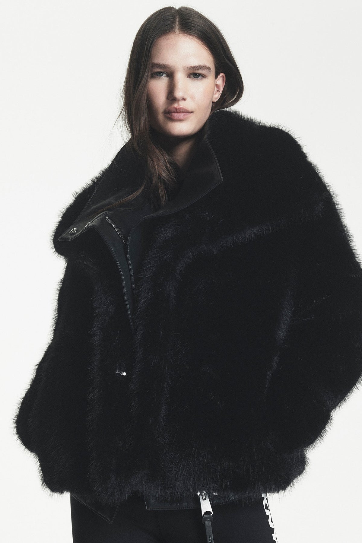 DKNY FAUX FUR JACKET