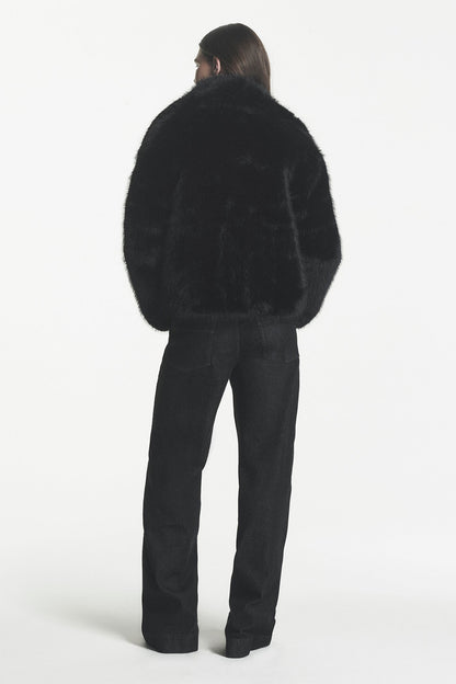 DKNY FAUX FUR JACKET