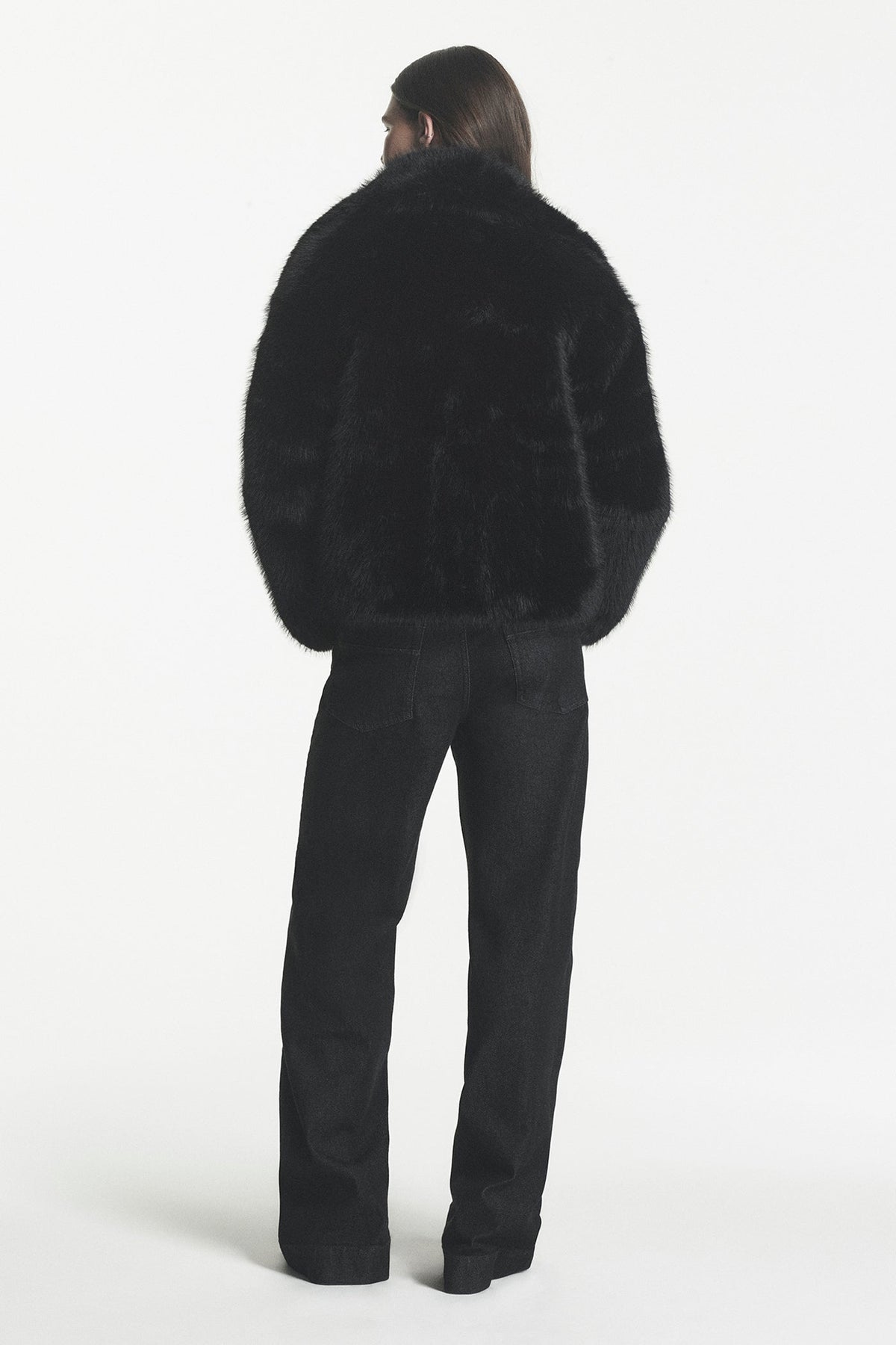 DKNY FAUX FUR JACKET