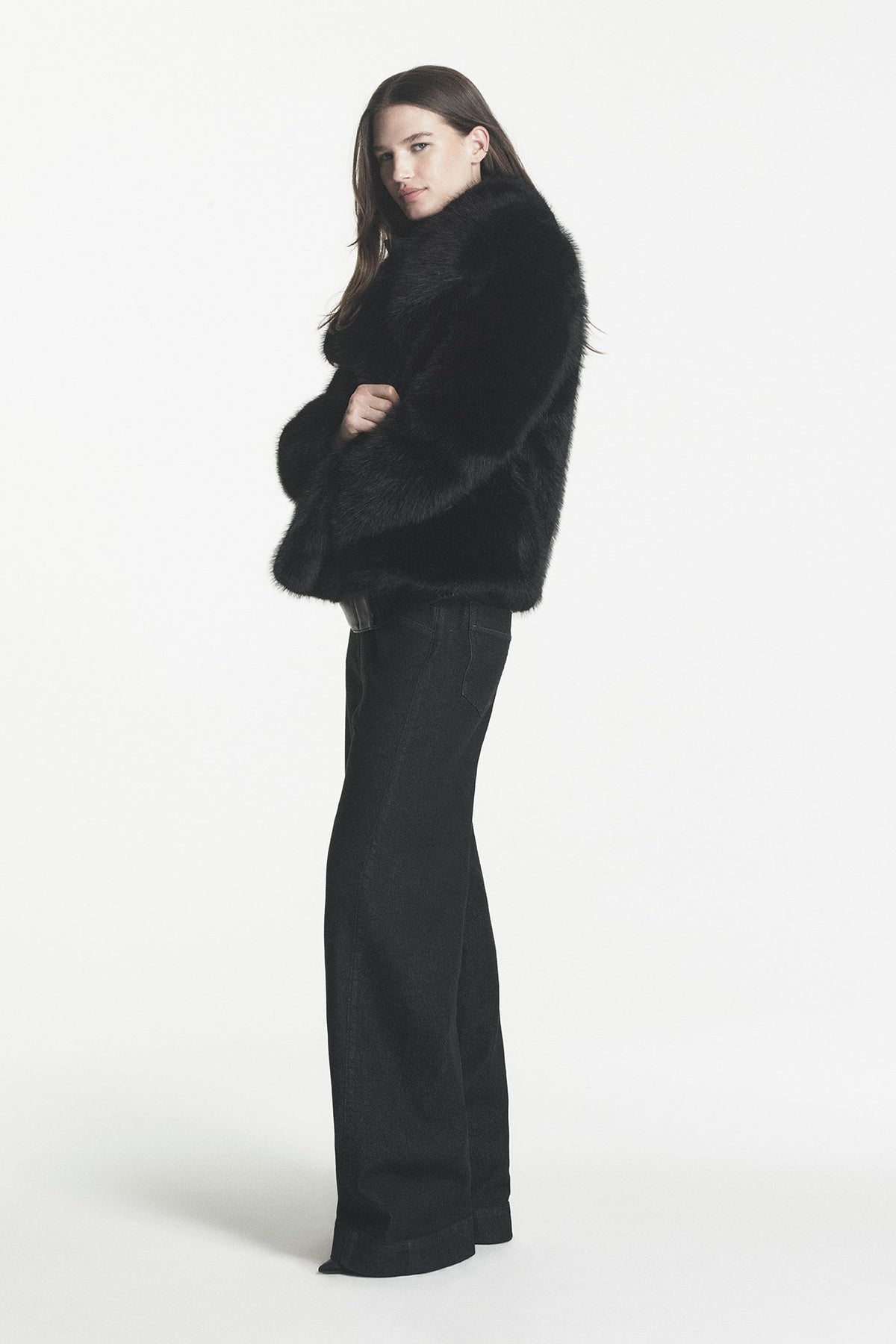DKNY FAUX FUR JACKET