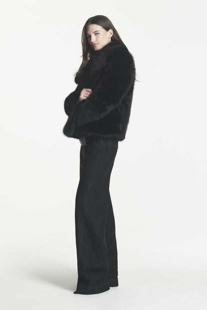 DKNY FAUX FUR JACKET