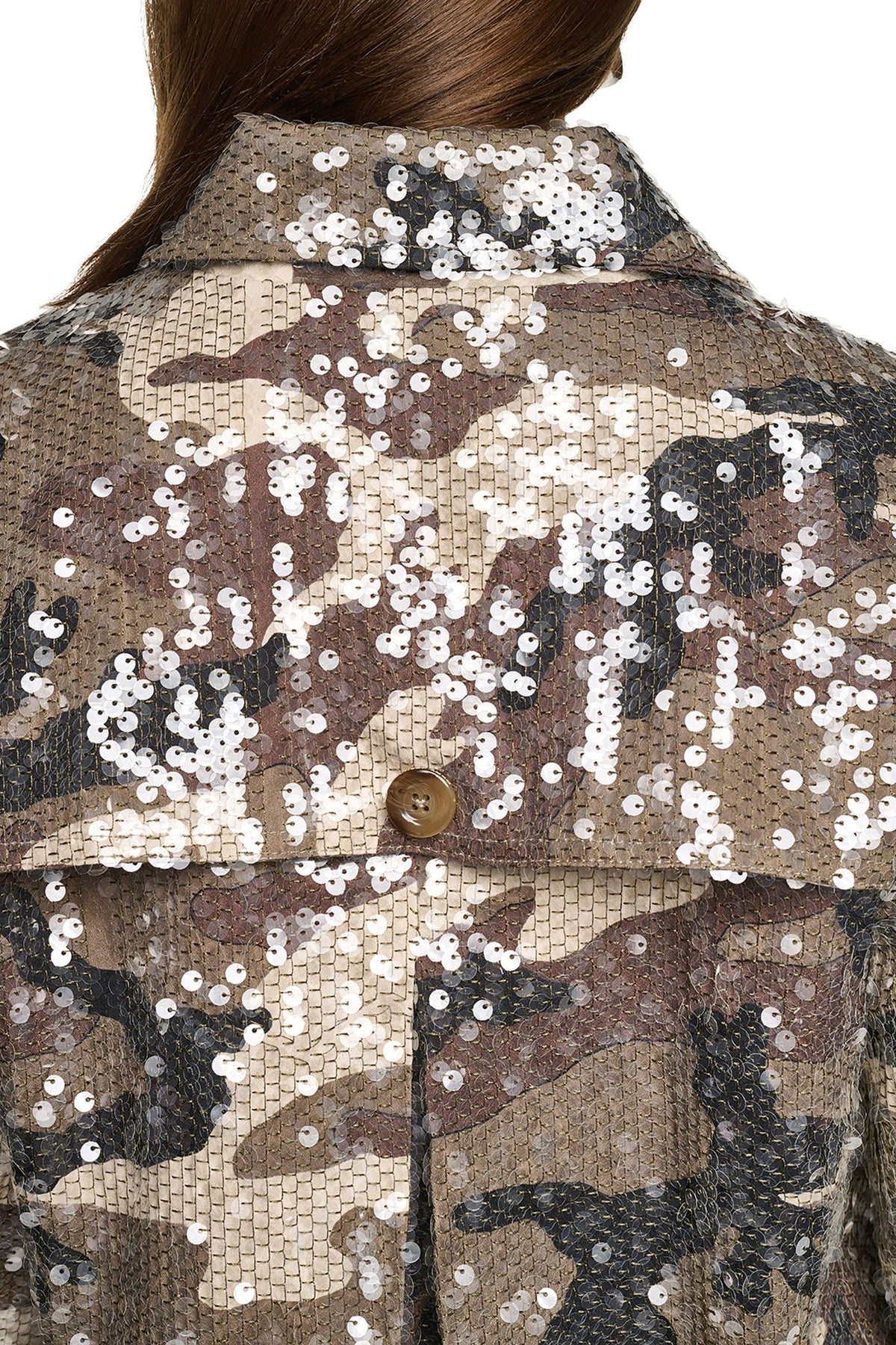 DKNY SEQUIN DOUBLE BREASTED TRENCH COAT