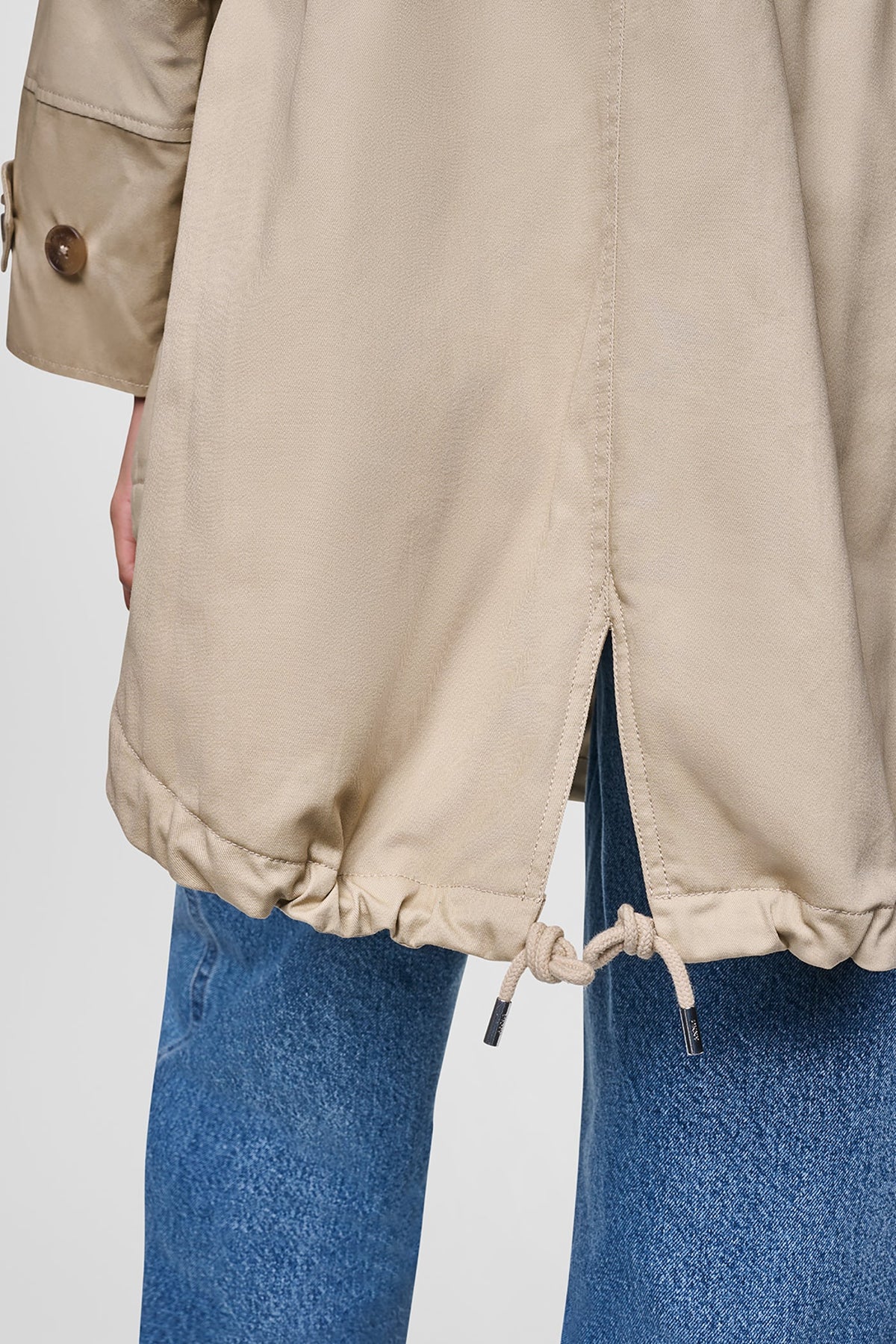 DKNY OVERSIZED HOODED ANORAK