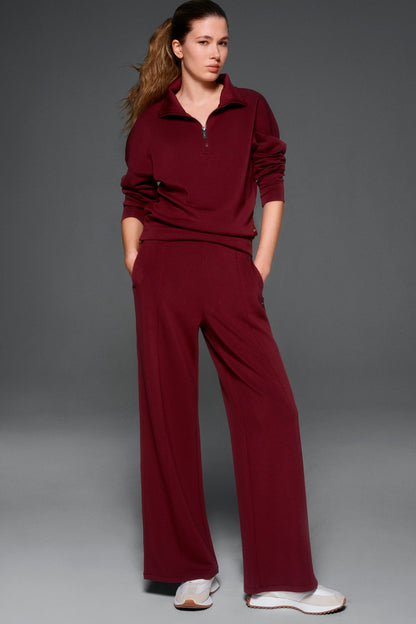 DKNY MOCK NECK HALF ZIP PULLOVER