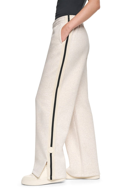 DKNY HIGH-RISE STRAIGHT LEG TRACK PANT