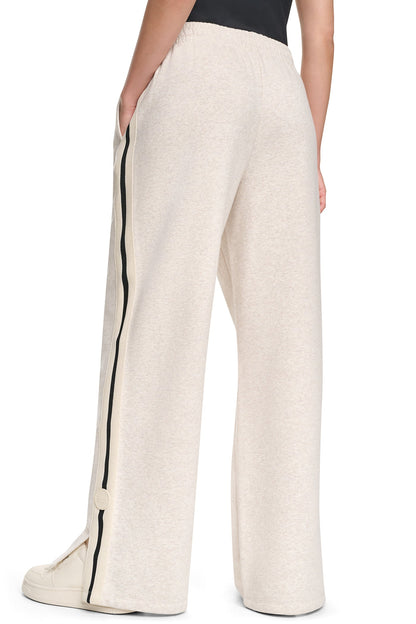 DKNY HIGH-RISE STRAIGHT LEG TRACK PANT