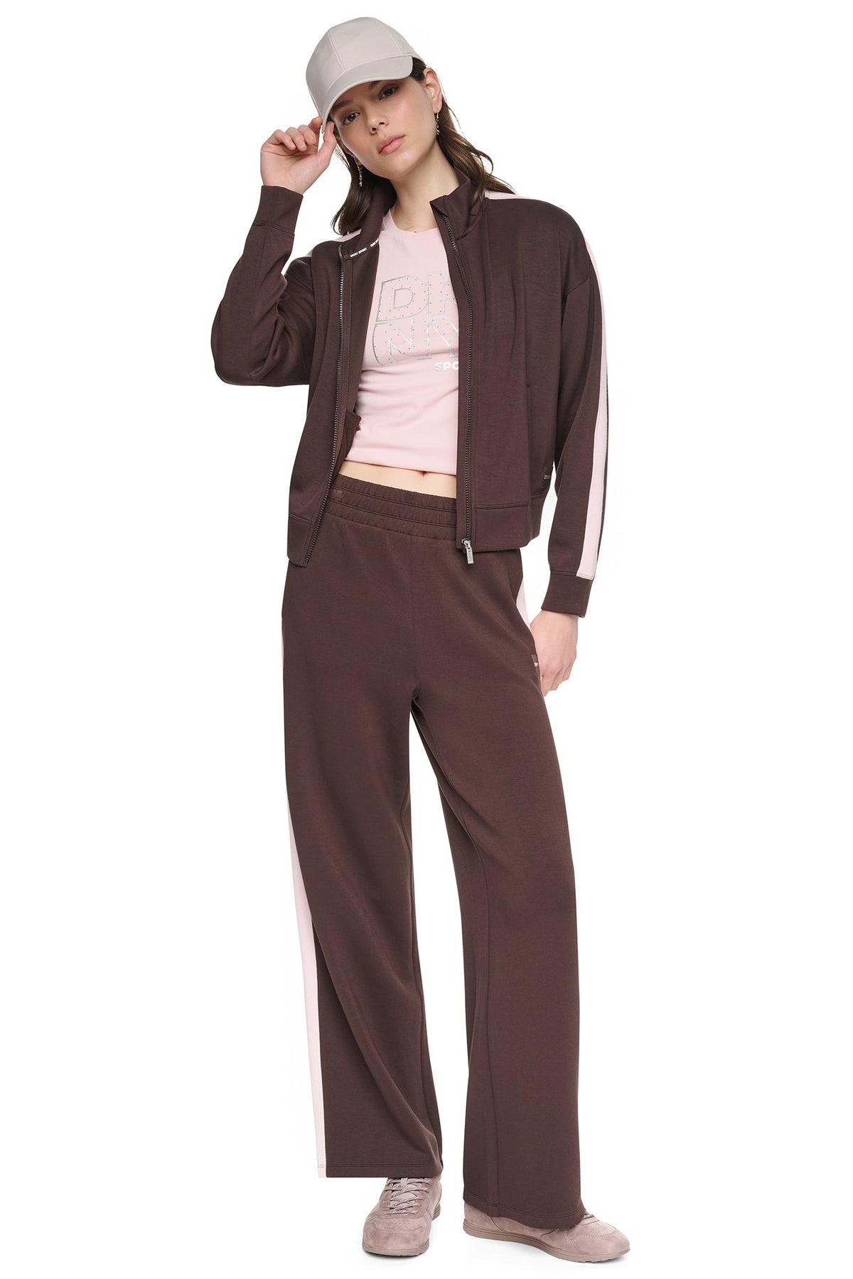 DKNY SIDE STRIPE FULL ZIP JACKET