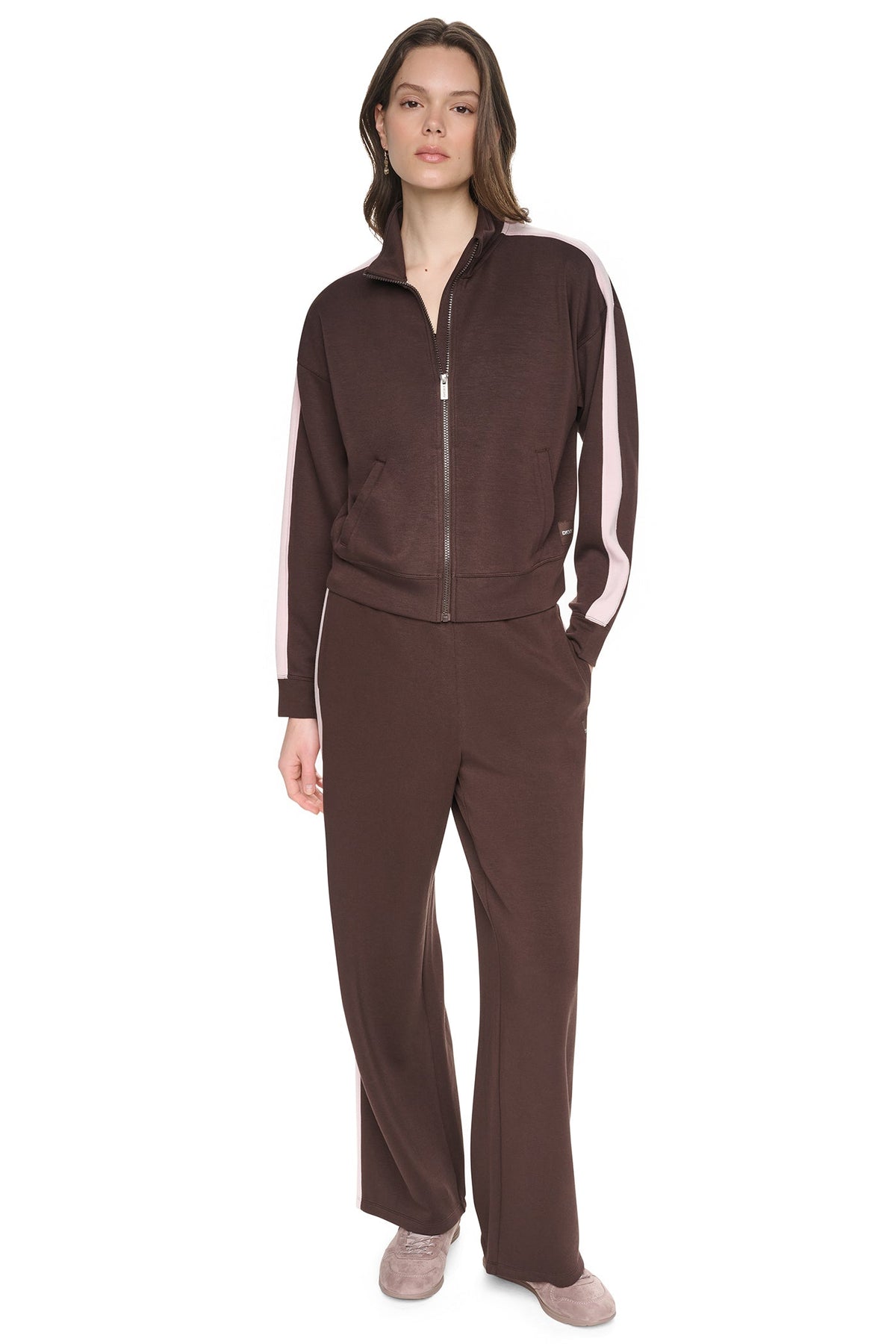 DKNY SIDE STRIPE FULL ZIP JACKET