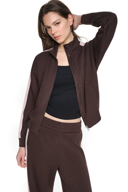 DKNY SIDE STRIPE FULL ZIP JACKET