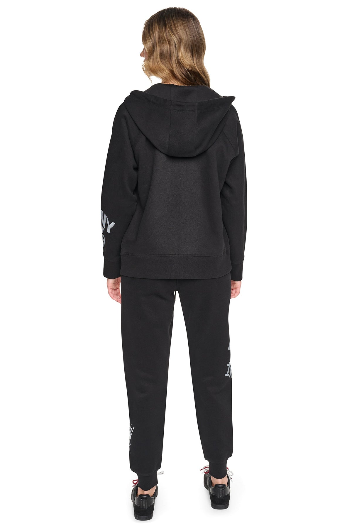 DKNY GRAFFITI RHINESTONE FULL-ZIP HOODIE