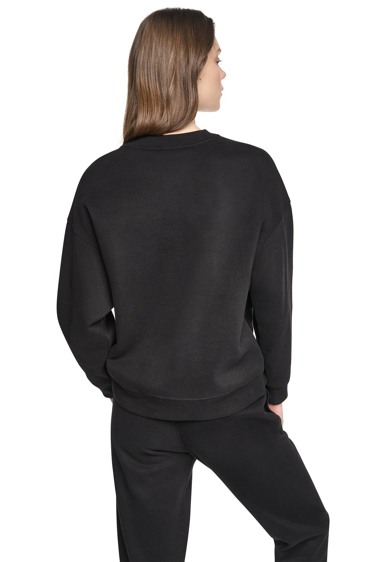 DKNY ANIMAL PRINT LOGO SWEATSHIRT