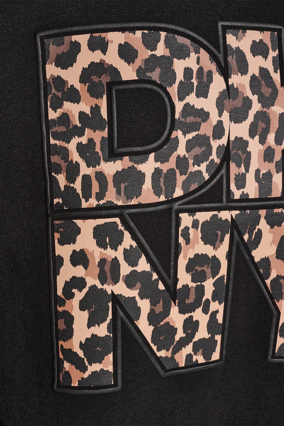 DKNY ANIMAL PRINT LOGO SWEATSHIRT