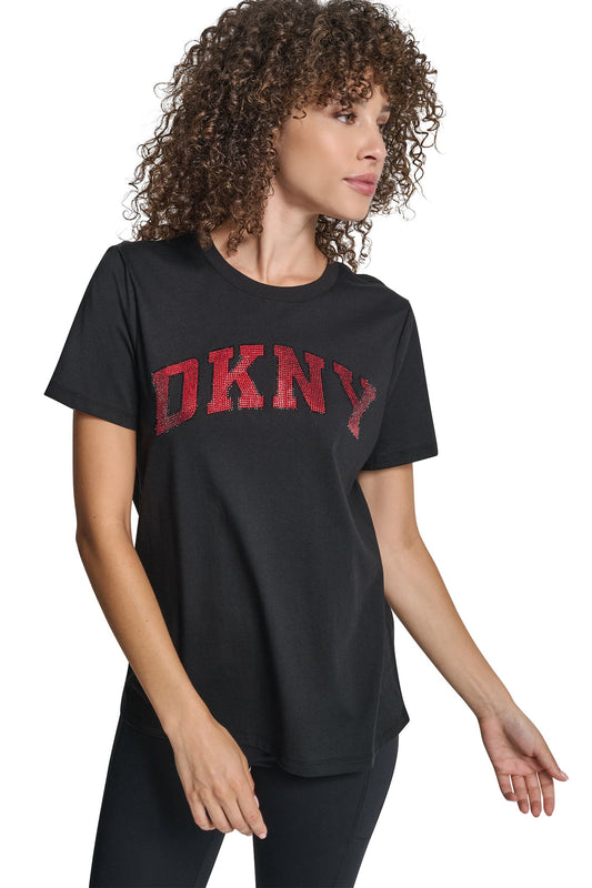 DKNY VARSITY LOGO GRAPHIC TEE