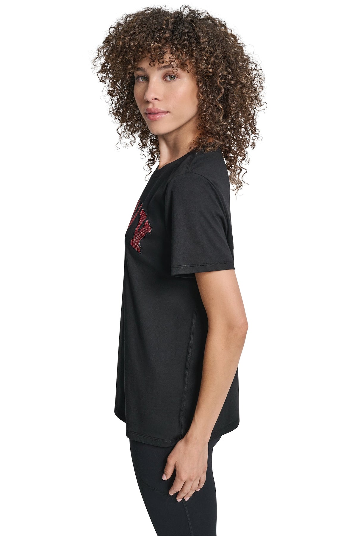 DKNY VARSITY LOGO GRAPHIC TEE