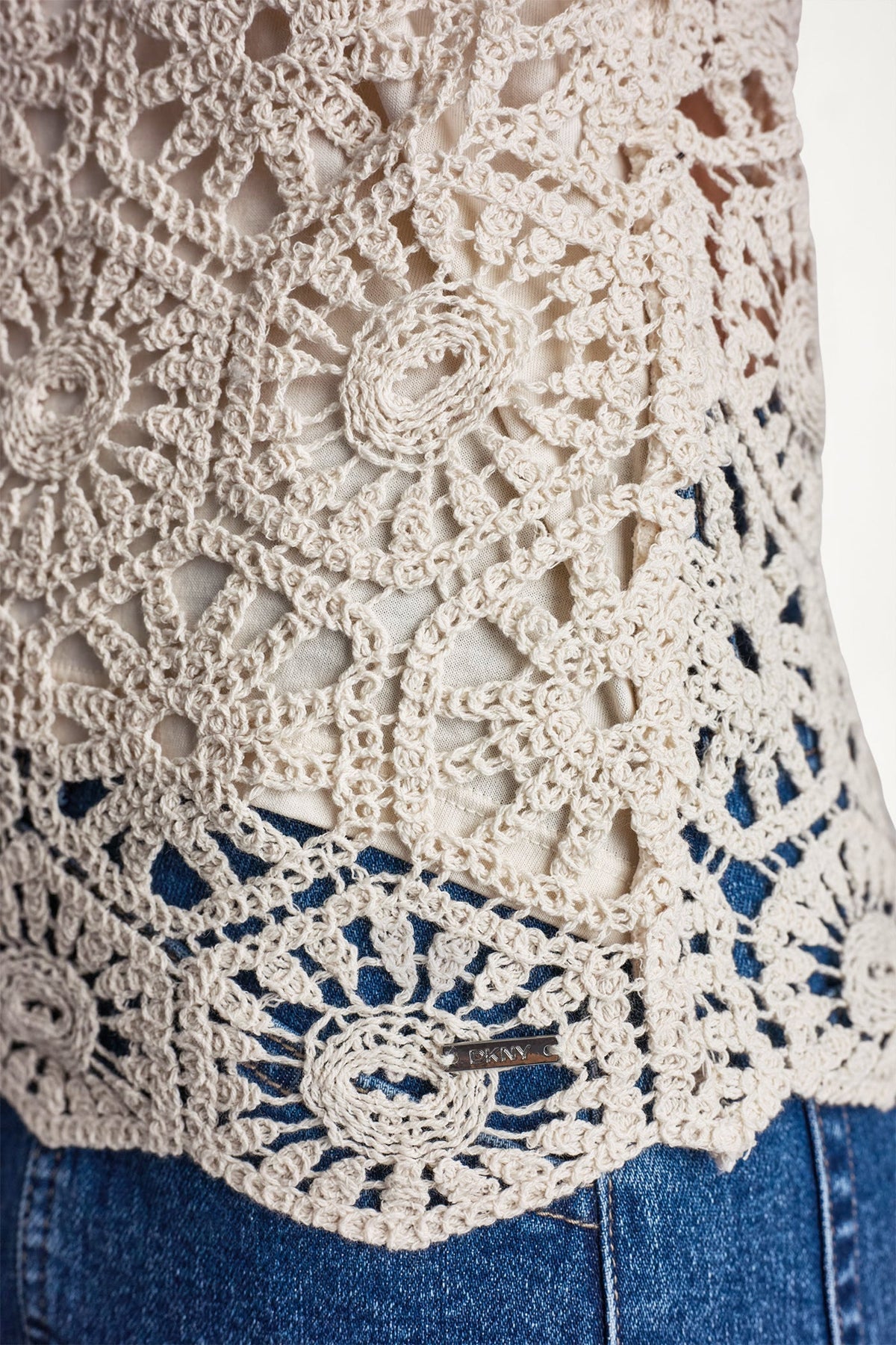 DKNY CROCHET KNIT TANK