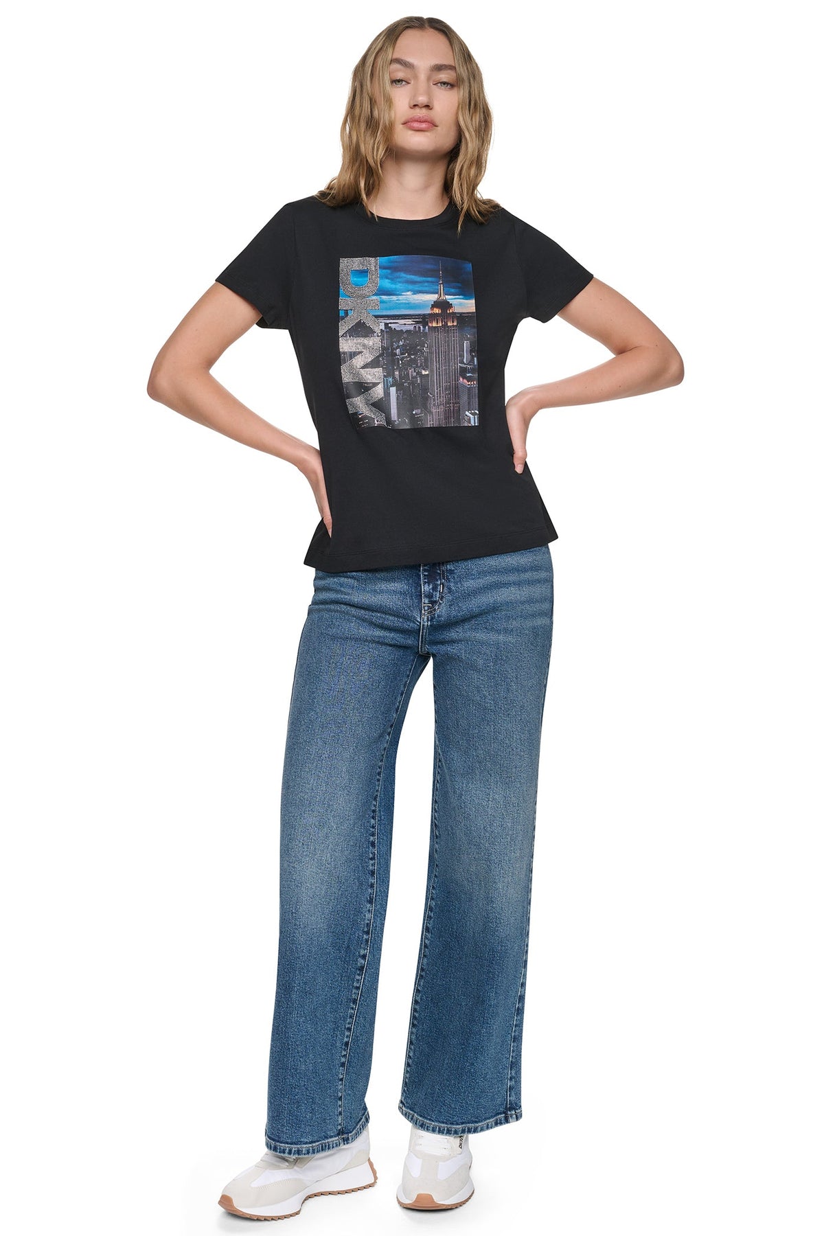 DKNY MANHATTAN PHOTO LOGO TEE