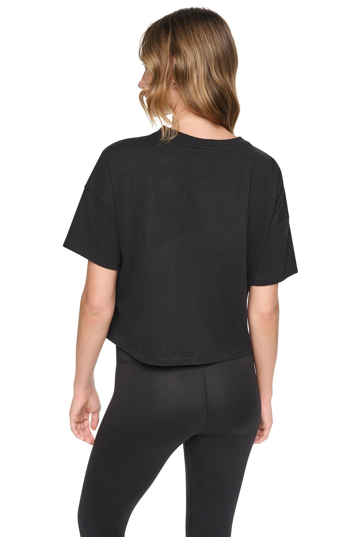 DKNY GRAFFITI RHINESTONE LOGO TEE