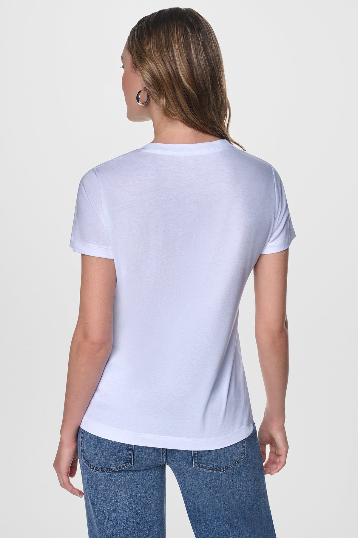 DKNY NEWSPRINT DKNY STACKED LOGO TEE