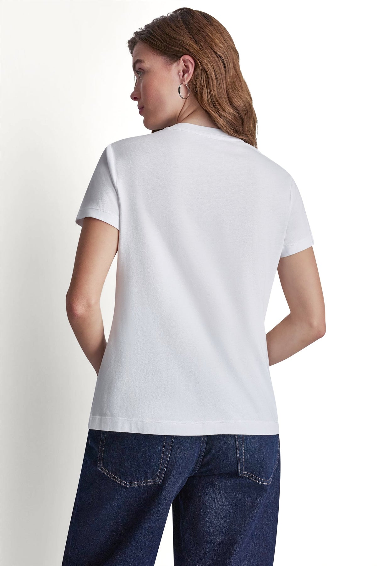 DKNY DKNY JEANS STACKED RHINESTONE DOME TEE