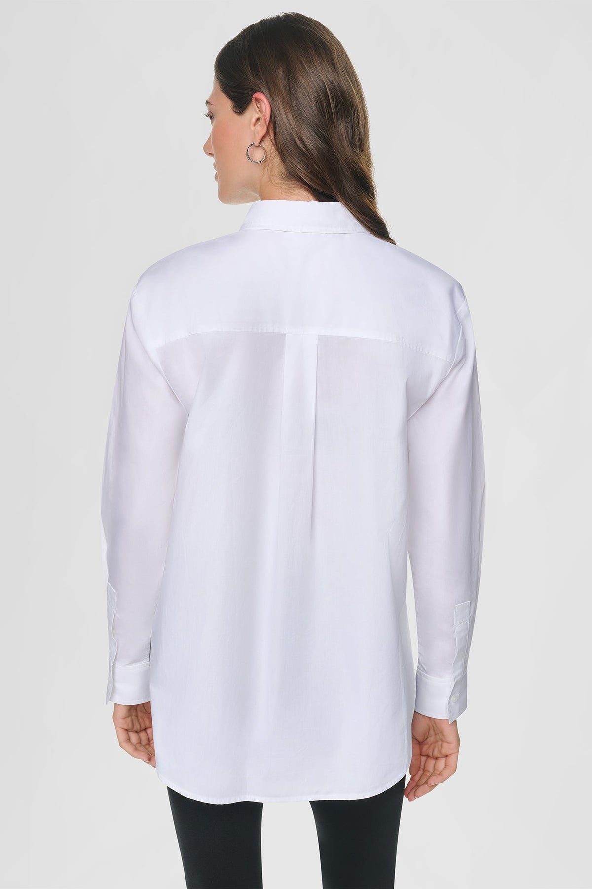 DKNY LOGO POCKET POPLIN SHIRT