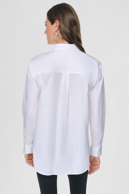 DKNY LOGO POCKET POPLIN SHIRT