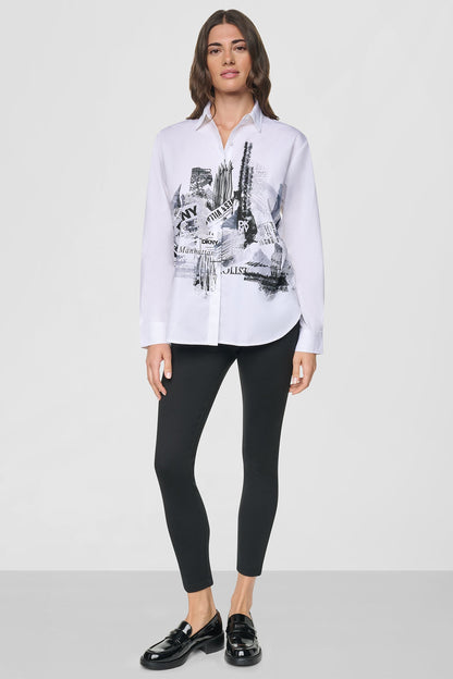 DKNY RHINESTONE CITY SHIRT