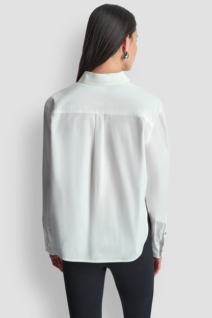 DKNY 1989 LOGO PINS AND PATCHES SHIRT