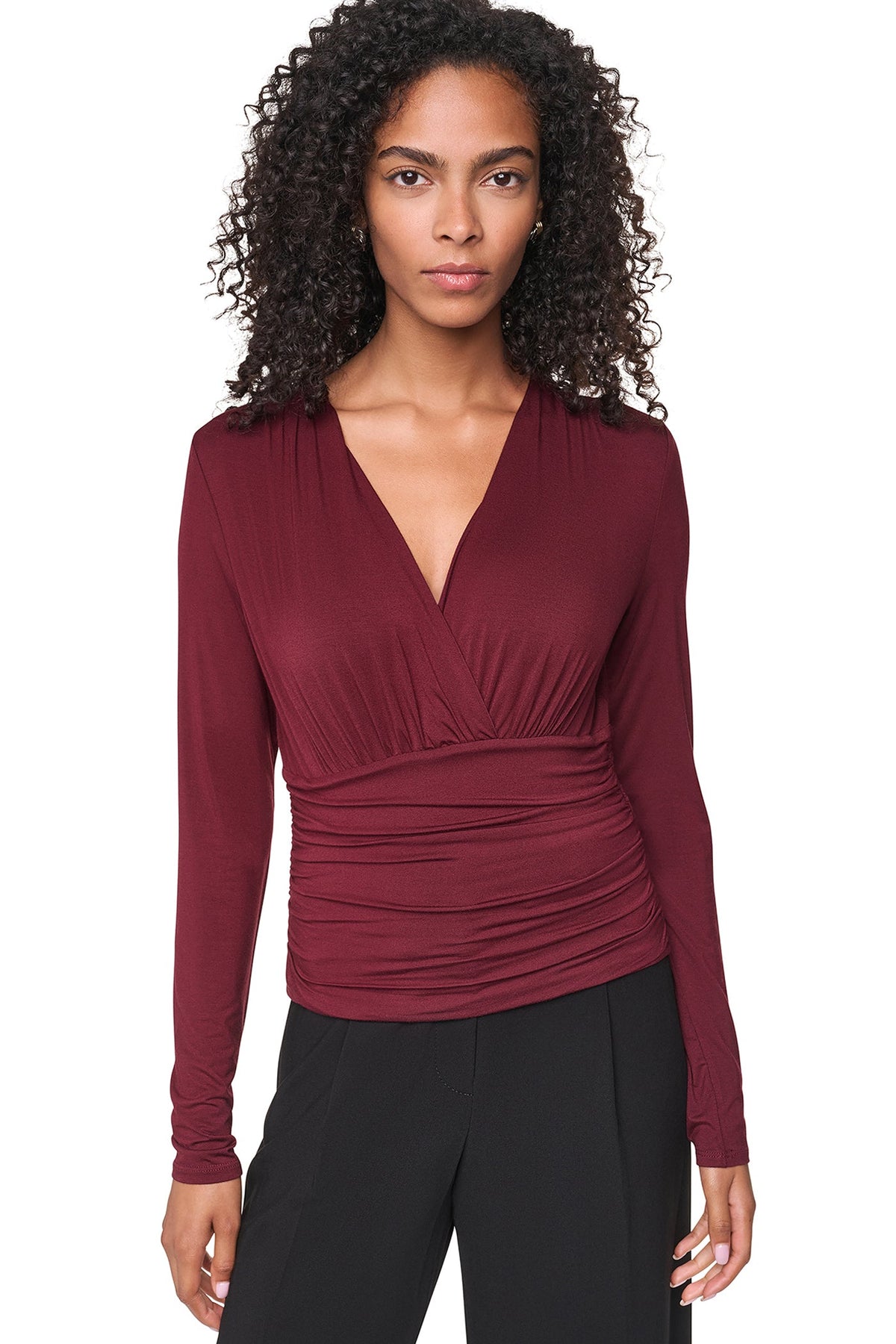 DKNY V-NECK BLOUSE