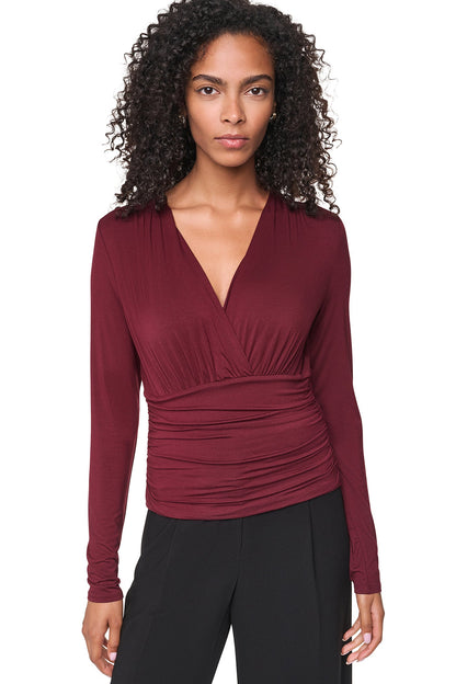 DKNY V-NECK BLOUSE