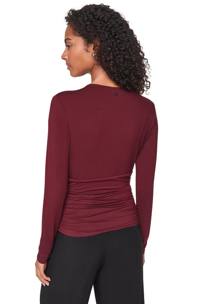 DKNY V-NECK BLOUSE