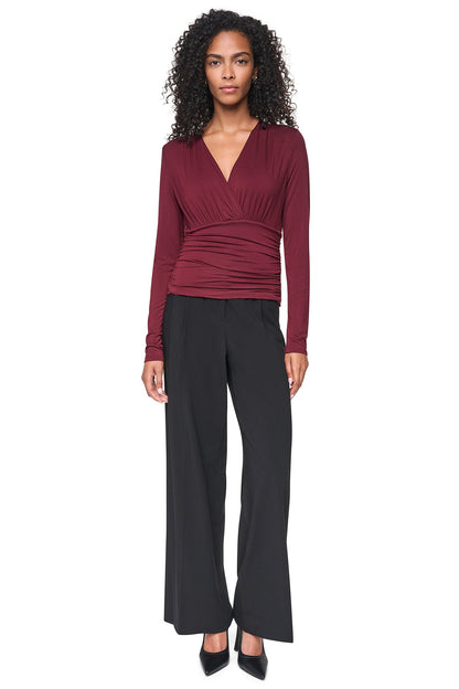 DKNY V-NECK BLOUSE