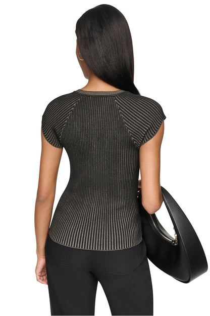 DKNY RIB KNIT SWEATER