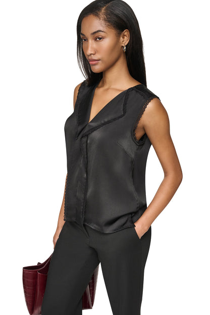 DKNY V-NECK BLOUSE