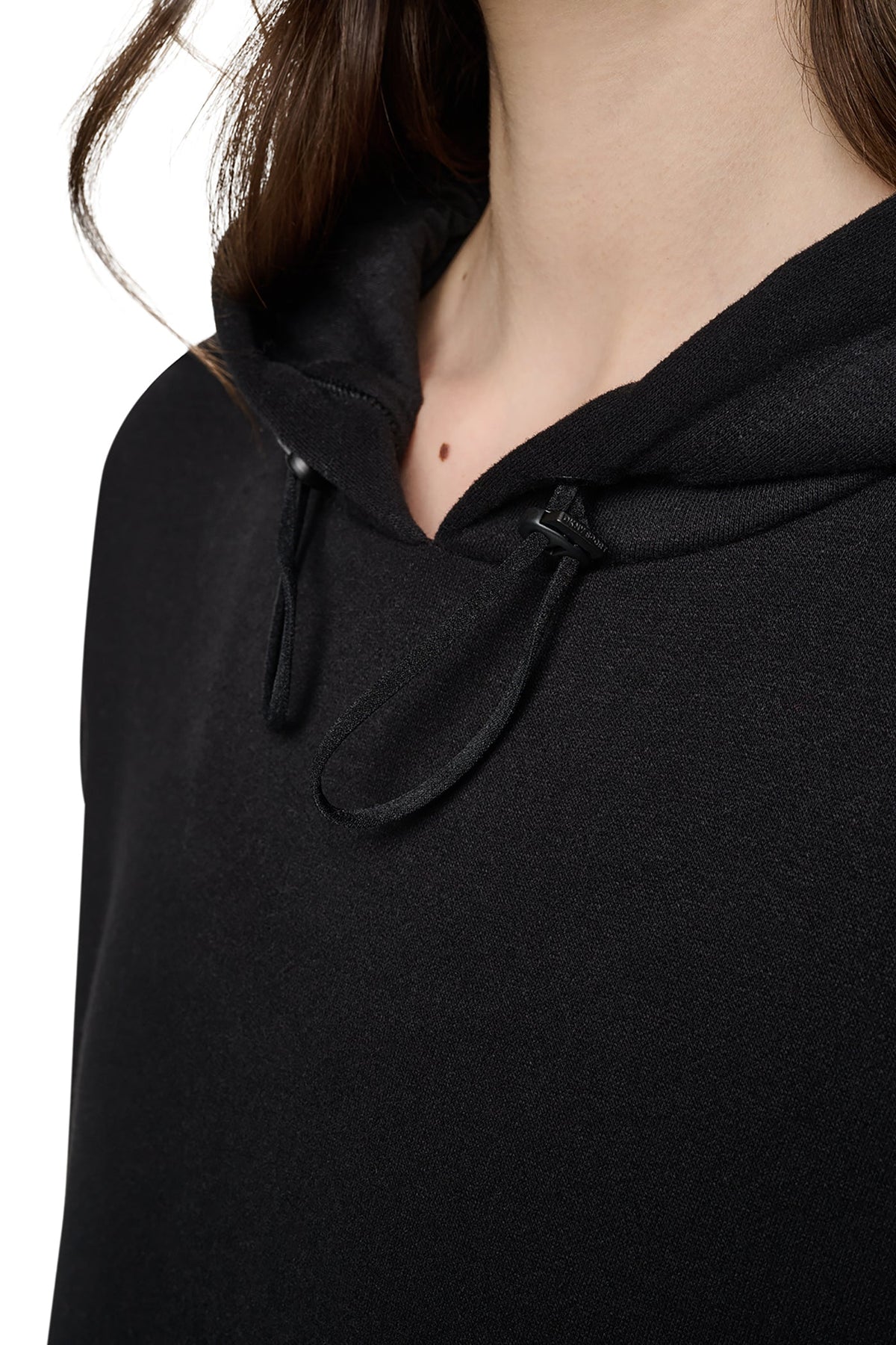 DKNY STRIPED MINI HOODIE DRESS