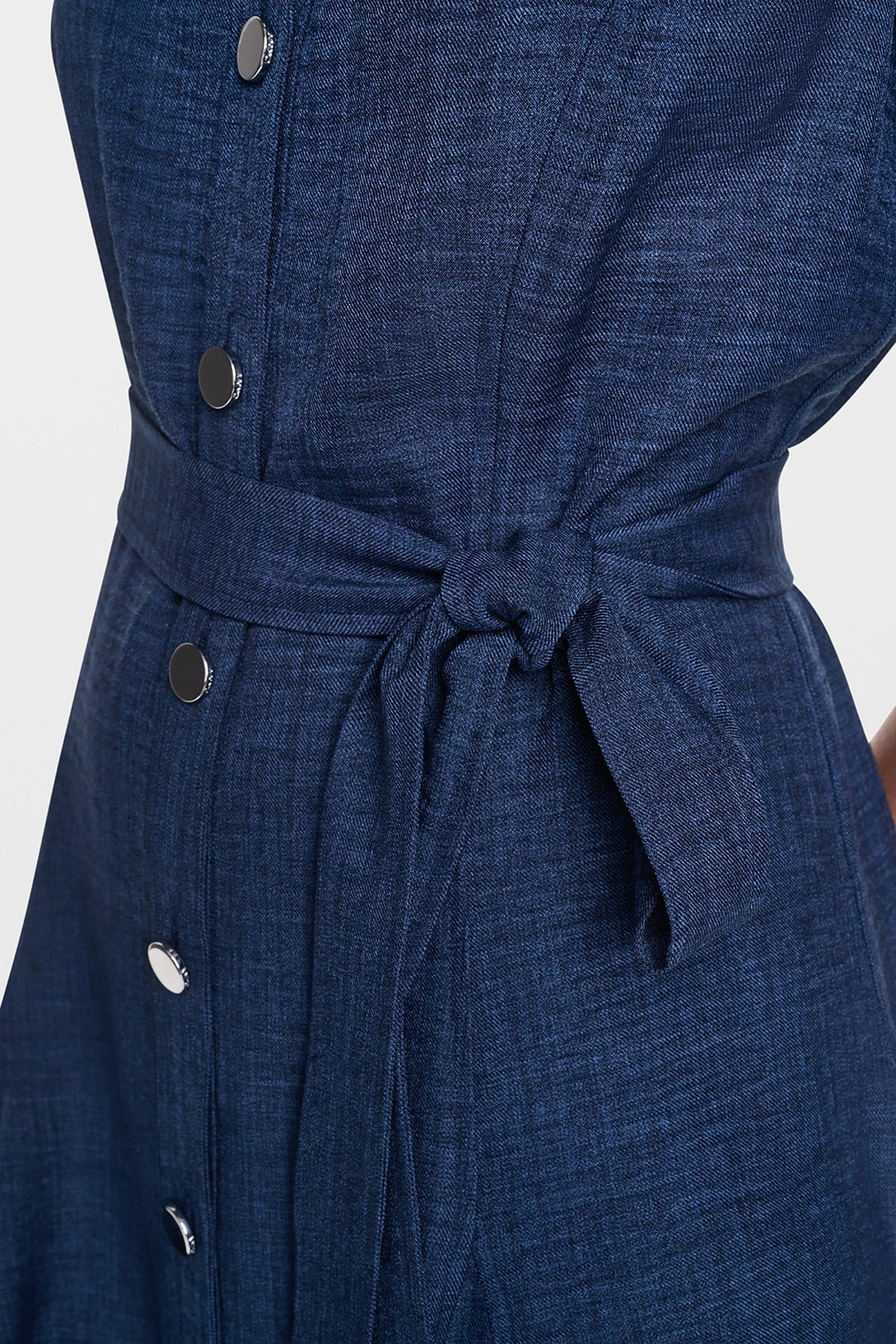 DKNY MIDI A-LINE SHIRT DRESS