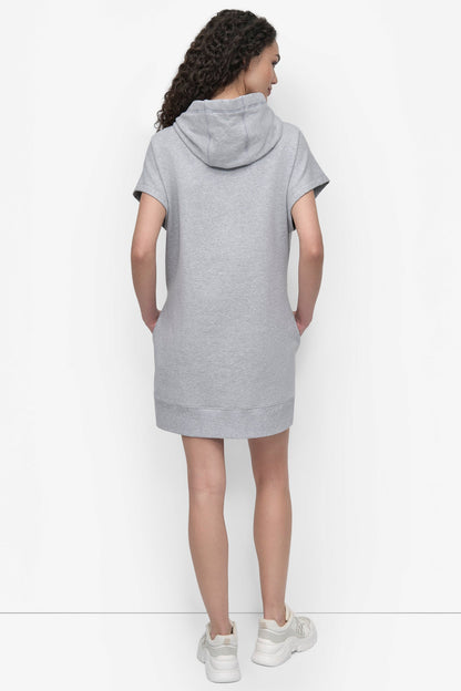 DKNY TWO TONE LOGO DRAWCORD SNEAKER DRESS