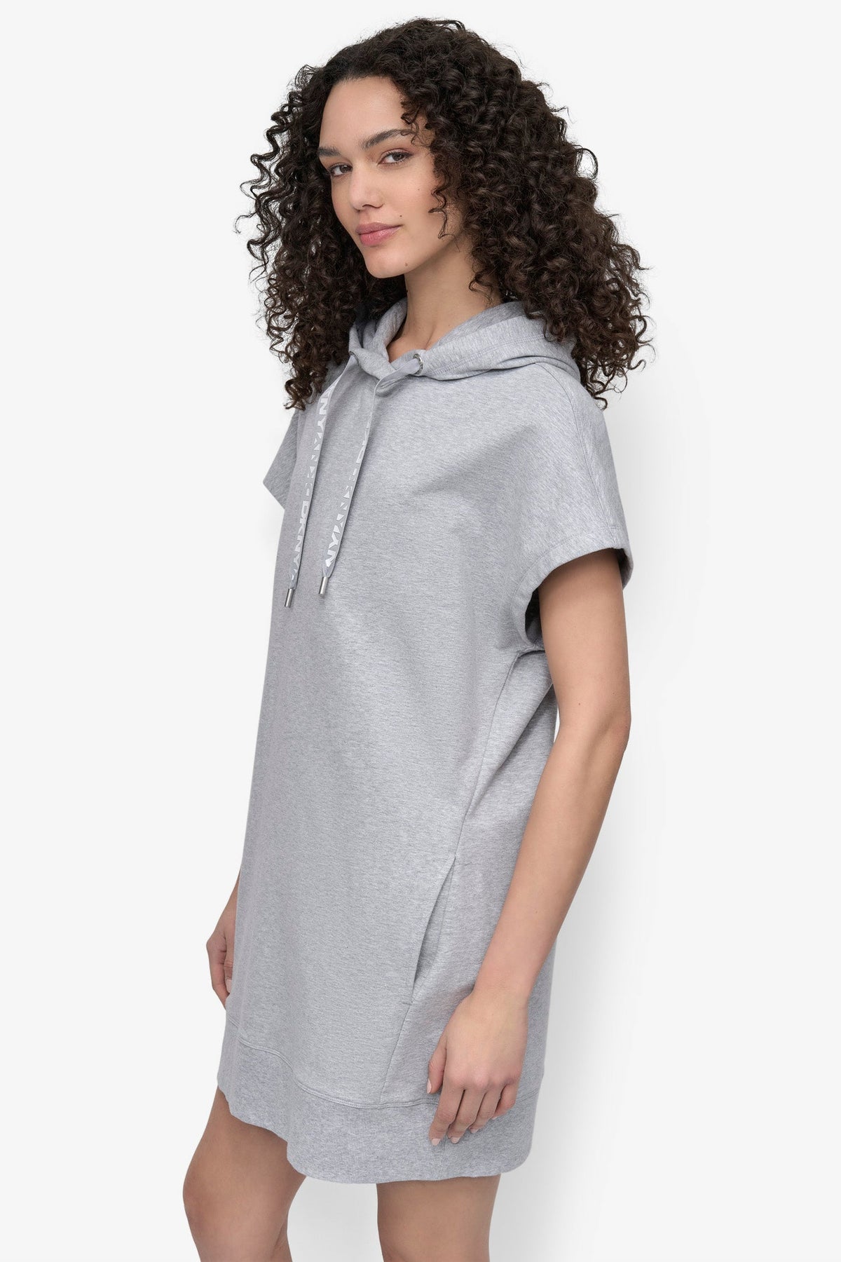 DKNY TWO TONE LOGO DRAWCORD SNEAKER DRESS