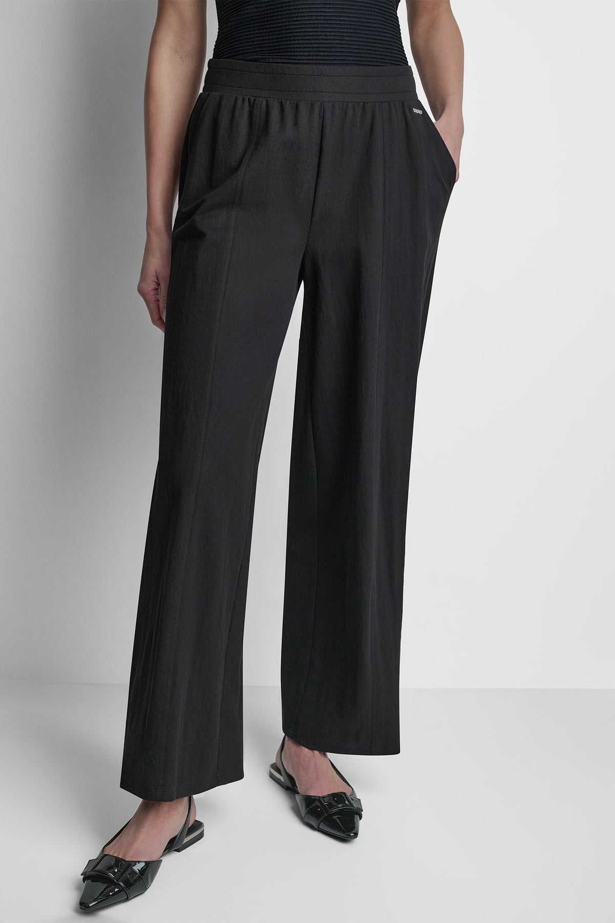 DKNY MID-RISE PULL-ON PANT