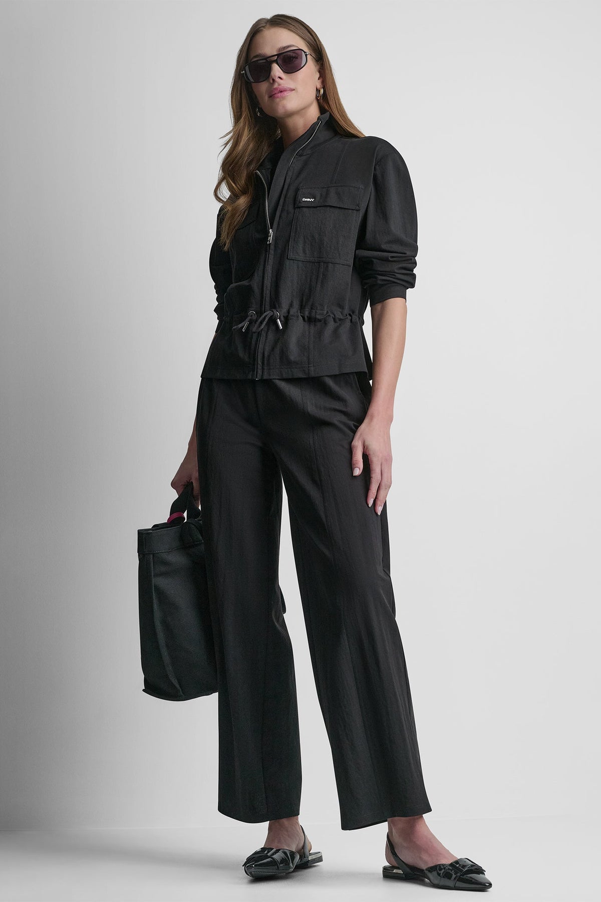 DKNY MID-RISE PULL-ON PANT