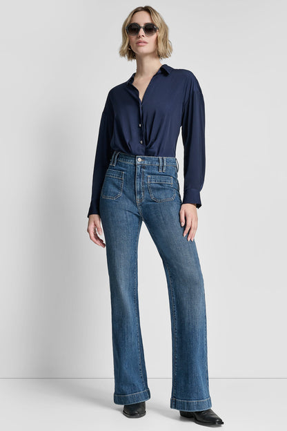 DKNY HIGH-RISE FLARE JEAN