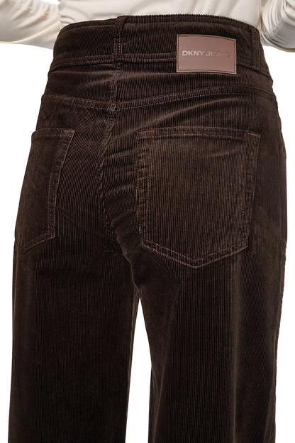 DKNY HIGH-RISE WIDE LEG PANT