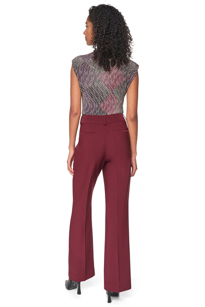 DKNY HIGH-RISE WIDE LEG PANT