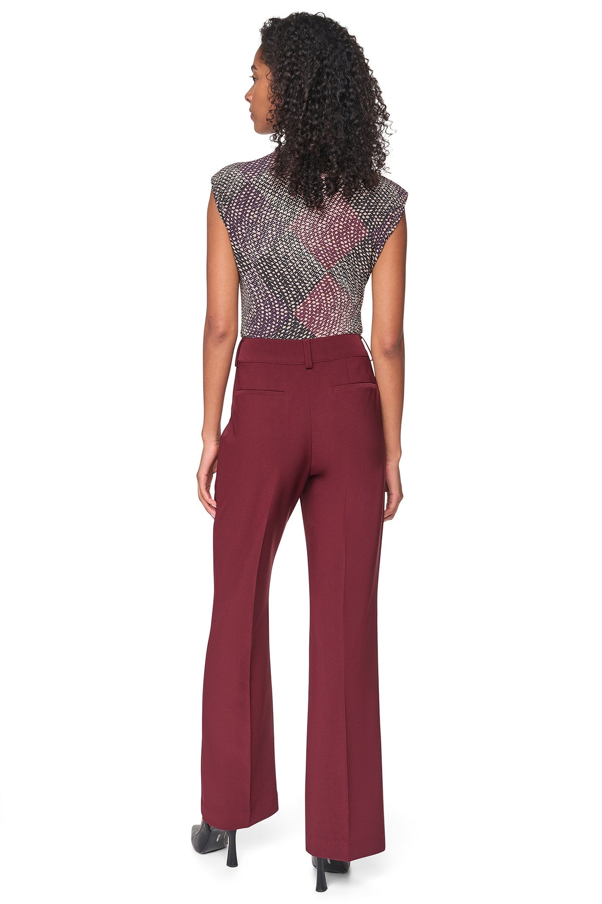 DKNY HIGH-RISE WIDE LEG PANT