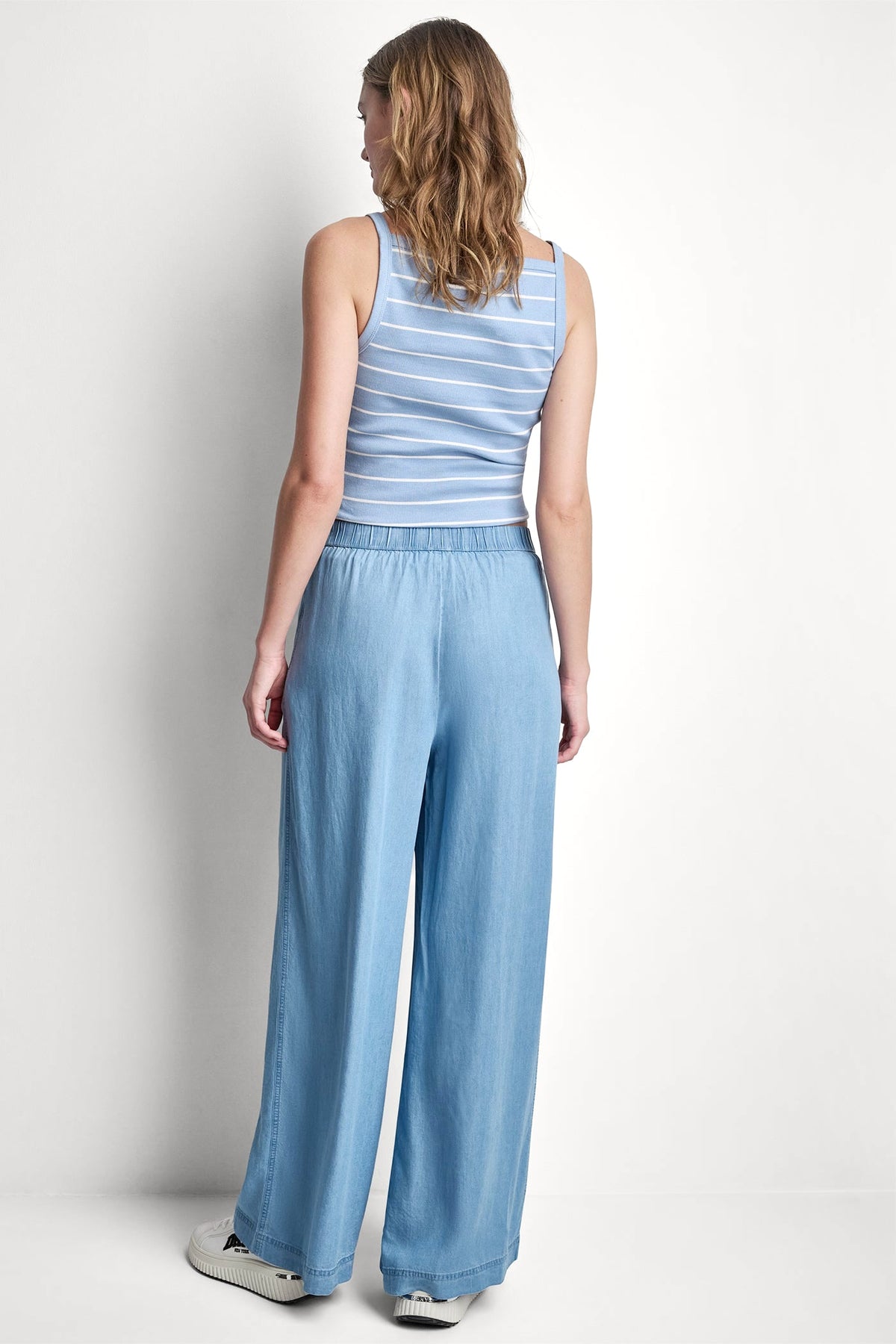 DKNY WIDE LEG TENCEL PANT