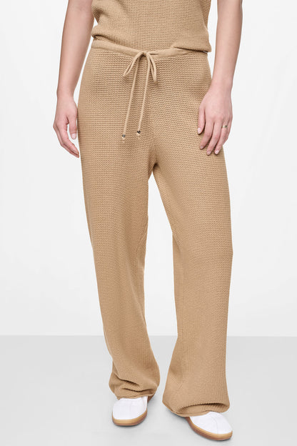 DKNY TUCK STITCH HIGH-RISE DRAWSTRING PANT